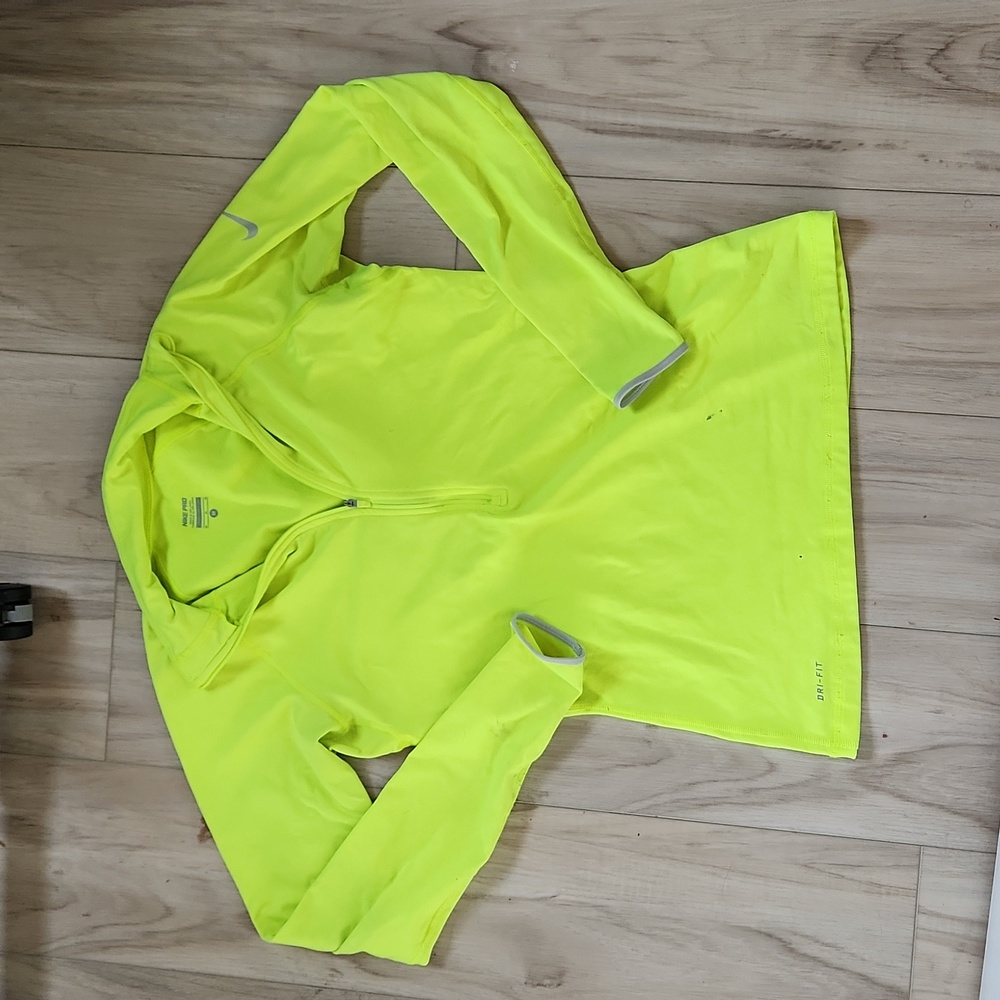 NIKE pro women's quarter zip long sleeve size medium